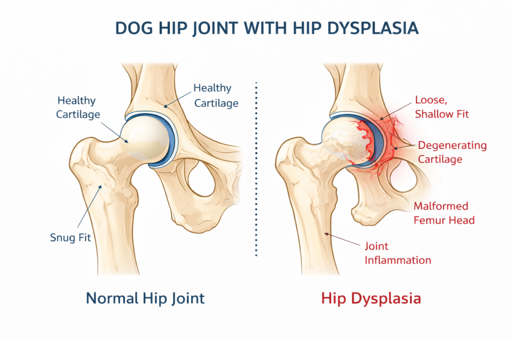 Hip dysplasia risk in German Shepherd linked to early neutering and improper joint development timing