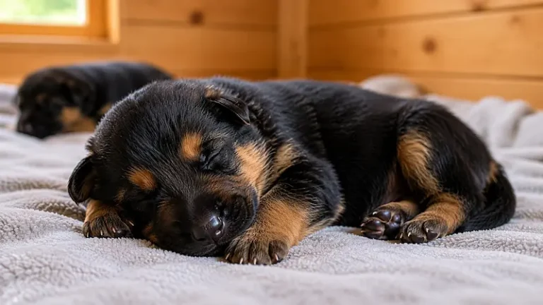 When do German Shepherd puppies open their eyes? Newborn puppy eye-opening guide
