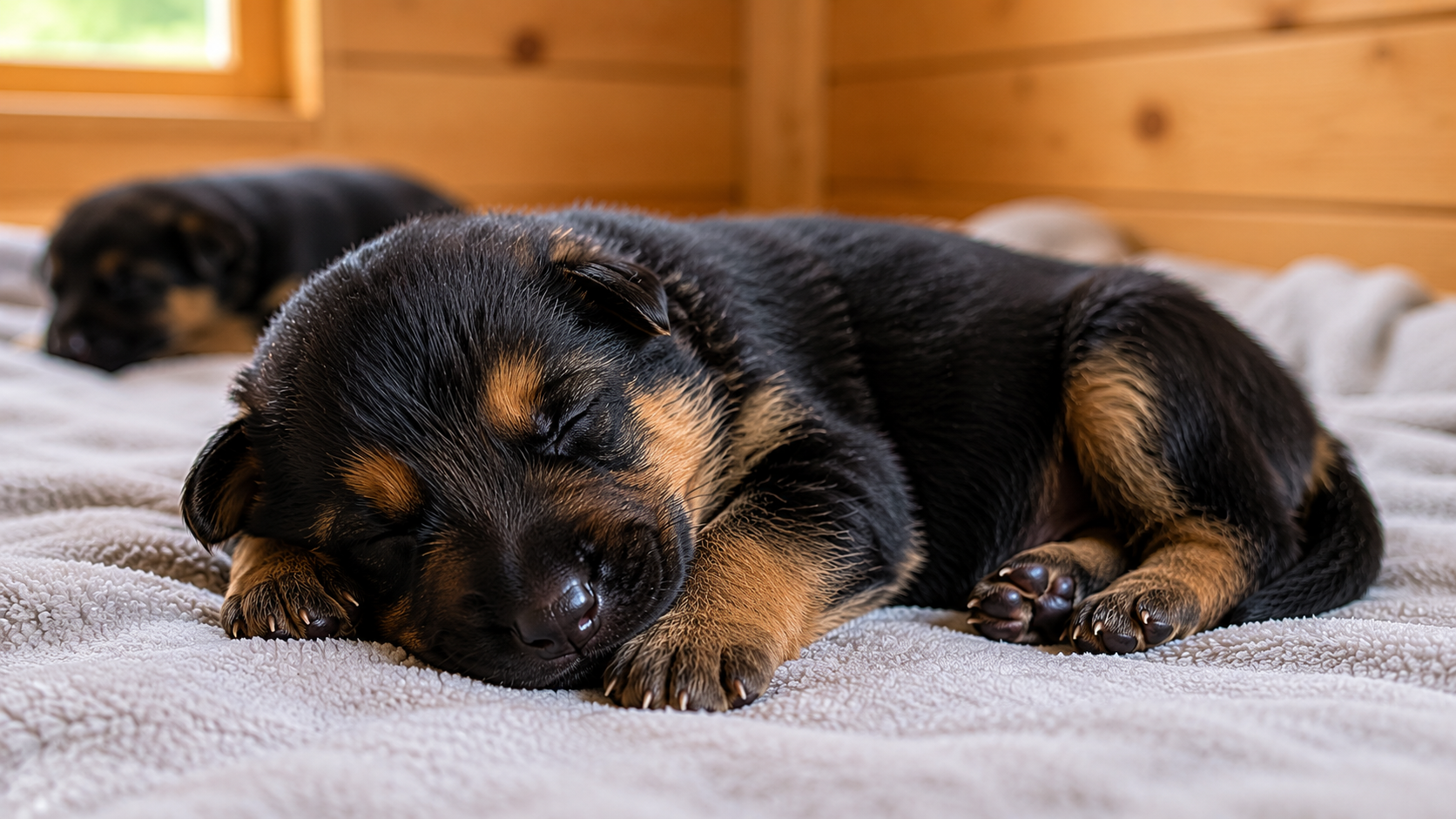 When do German Shepherd puppies open their eyes? Newborn puppy eye-opening guide